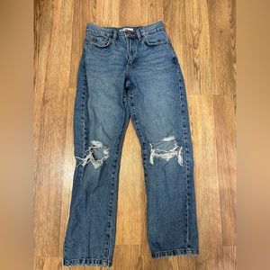 Women’s Blue Straight Leg Jeans, size 0